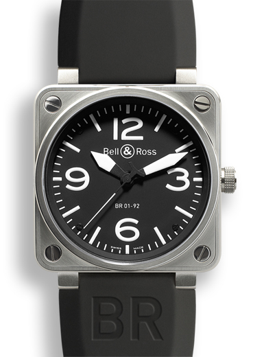 Replica Bell & Ross BR01-92 Aluminum 46mm since used through Terry Deck hands