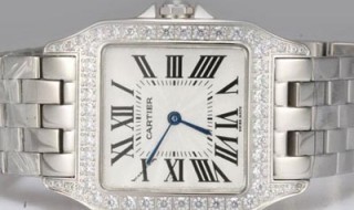Cartier Santos 100 Chronograph Diamond Set Replica Watch W20073X8