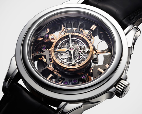 omega skeletonal tourbillon watch