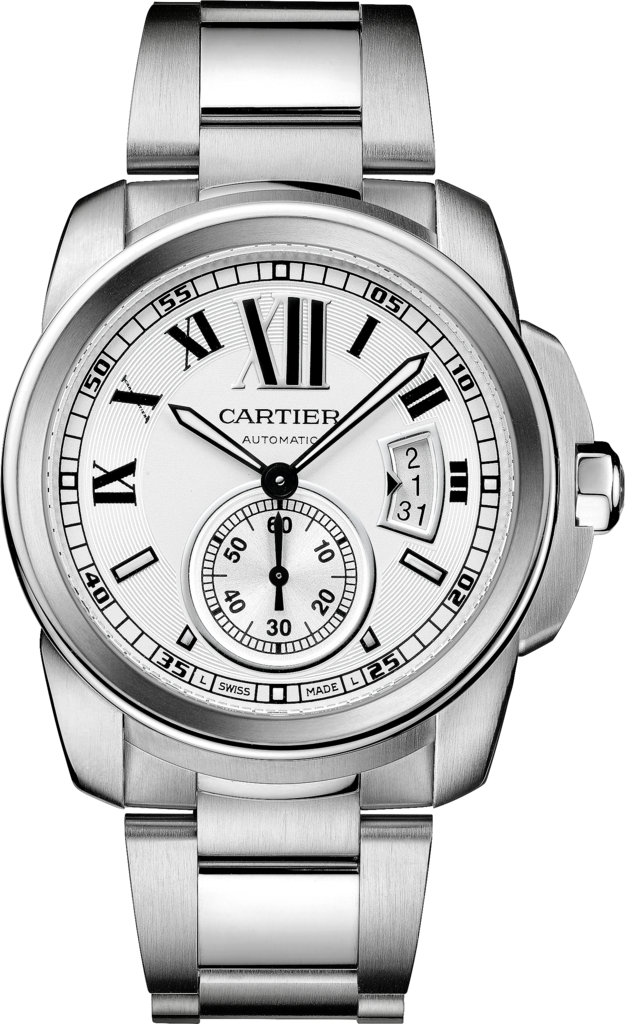High Quality Replica Famous Calibre de Cartier Opaline Dial Copy Watches