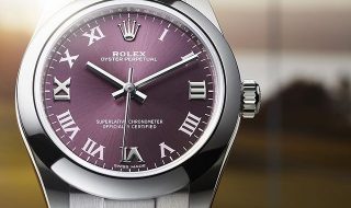 High Quality Cheap UK Dignified Purple Dial Rolex Oyster Perpetual 31 MM Copy Watches
