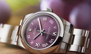 High Quality Cheap UK Dignified Purple Dial Rolex Oyster Perpetual 31 MM Copy Watches