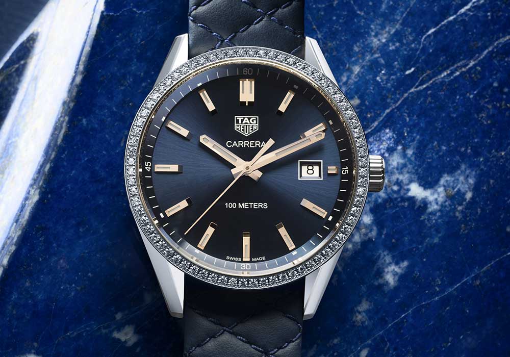 HIGH QUALITY REPLICA CHEAP TAG HEUER – CARRERA LADY STEEL BLUE DIAL