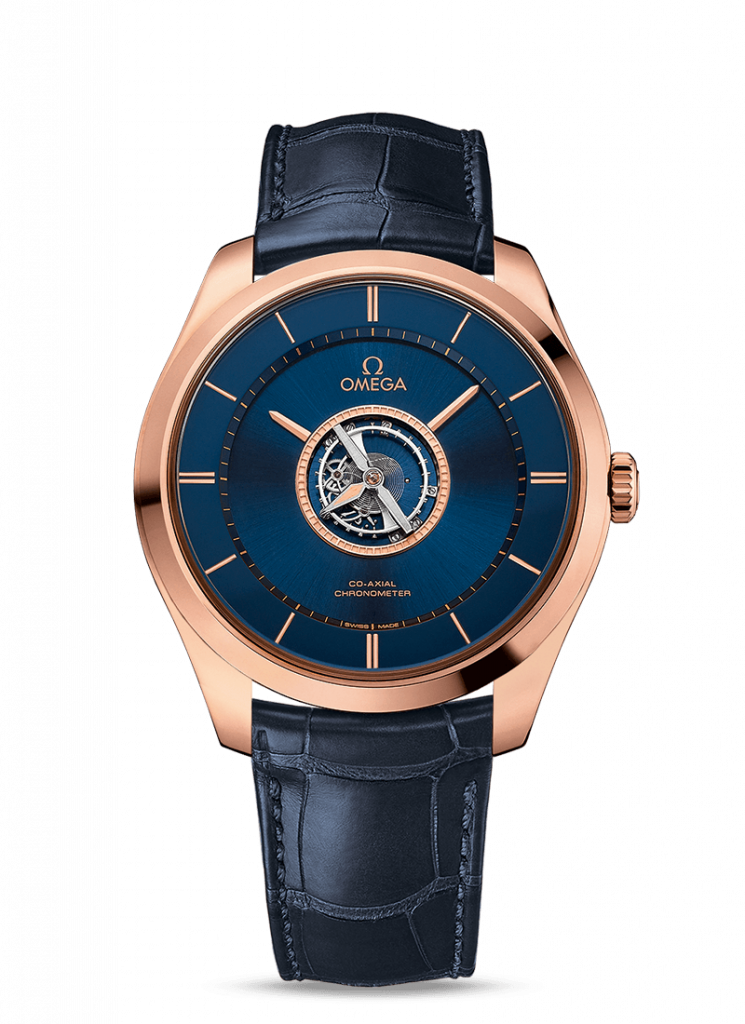 Blue Dial Omega De Ville Tourbillon Co Axial Numbered Edition Replica Watches