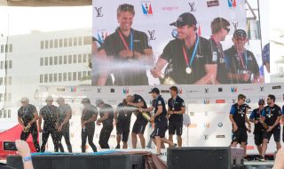 America's Cup Champagne Shower 2015