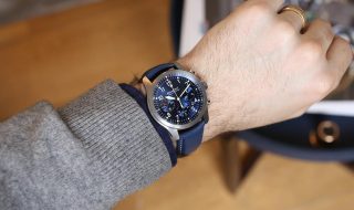 bremont at1-p chronograph blue wristshot