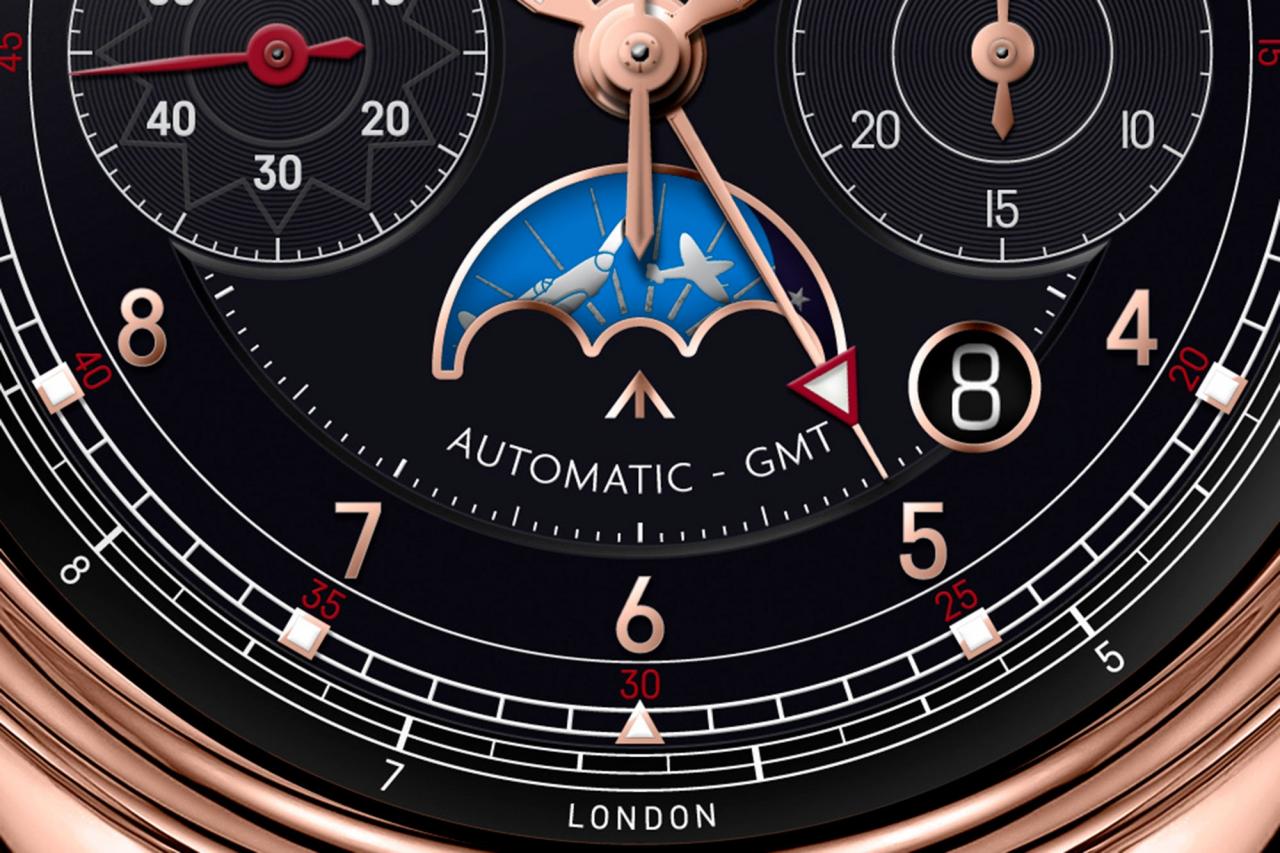 bremont 1918 limited edition dial detail